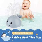 Игрушки для ванной, Кит с автоматическим разбрызгивателем воды, Милая игрушка для купания — изображение 6