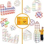 Конструктор Детский - Строительные игрушки 300 шт. Переплетенные пластиковые развивающие игрушки — изображение 2