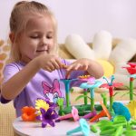 Игрушки для девочек возраст 3-6 лет - Цветочный сад Строительная игрушка развивающая — изображение 5