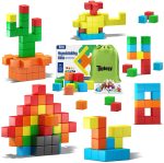 Магнитные кубики для малышей 2-4 лет - игрушки для сенсорного образования дошкольного возраста