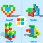 Магнитные кубики, 28 штук - 3D-магнитные кубики для детей, дошкольные учреждения — изображение 8