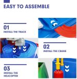 Детские игрушки для 3-летних мальчиков и девочек, гоночная трасса, автомобиль, приключения, дошкольные игрушки — изображение 8