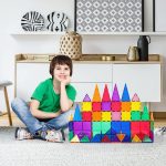 Магнитные строительные плитки прозрачные - 3D строительные кубики строительство - Набор 60шт - Детские игрушки — изображение 2