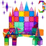 Магнитные строительные плитки прозрачные - 3D строительные кубики строительство - Набор 60шт - Детские игрушки — изображение 5