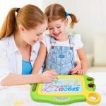 Игрушки для малышей для девочек и мальчиков 3-6 лет, подарок, магнитная доска для рисования, стираемые буквы — изображение 3