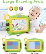 Игрушки для малышей для девочек и мальчиков 3-6 лет, подарок, магнитная доска для рисования, стираемые буквы — изображение 4