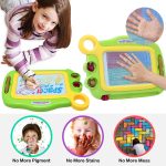 Игрушки для малышей для девочек и мальчиков 3-6 лет, подарок, магнитная доска для рисования, стираемые буквы — изображение 5