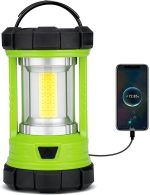 Аккумуляторный фонарь для кемпинга, 3000LM 5 режимов освещения, Зарядное устройство для телефона