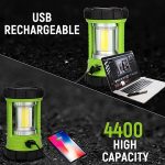 Аккумуляторный фонарь для кемпинга, 3000LM 5 режимов освещения, Зарядное устройство для телефона — изображение 3