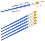Набор кистей для рисования, 120 шт. Нейлоновые кисти для волос для акрилового масла, акварели, живописи — изображение 6