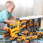 Игрушечный Автомобиль, двухсторонняя транспортная машина с игровым ковриком, литой под давлением