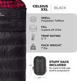 Спальный мешок TETON Sports Celsius XXL компрессионный мешок для семейного туризма — изображение 5