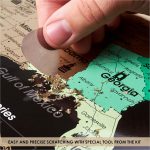 Подарочный набор 2 в 1 - Сотрите карту мира и сотрите карту США - Легко создать скретч-мир и объединение — изображение 8
