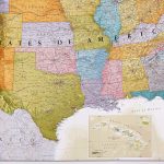 Международная гигантская классическая мегакарта США — плакат с картой США — лицевая ламинация 116х203 см — изображение 4