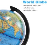 Глобус мира для обучения детей, образовательные вращающиеся глобусы с картой мира, мини-размер — изображение 3