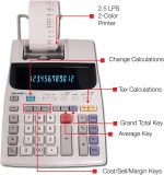 Калькулятор двухцветной печати Sharp EL-1801V 2,1 строк/с,10 см, черный/красный — изображение 6
