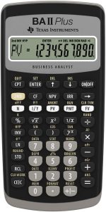 Финансовый калькулятор Texas Instruments BA II Plus, черный