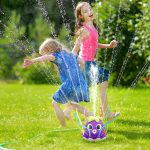 Игрушки для распыления воды - разбрызгиватель прикрепляется к садовому шлангу с 8 покачивающимися трубками — изображение 6