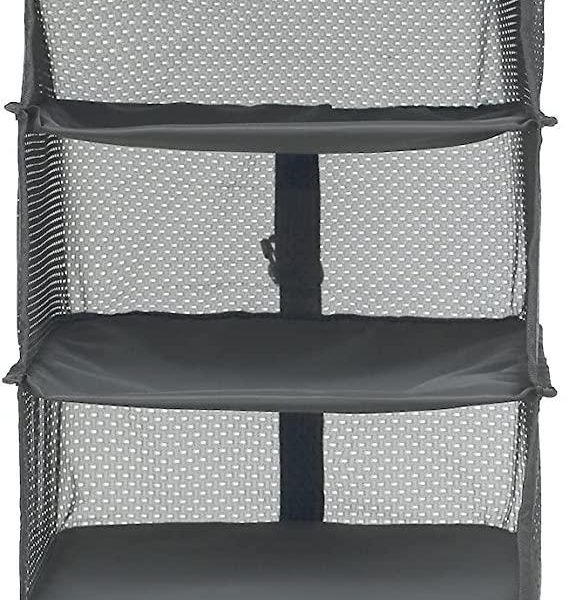 Подвесной тканевый шкаф Surblue 3 полки с 2 крючками