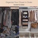 Подвесной тканевый шкаф StorageWorks 5 полок для хранения вещей — изображение 4