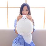 Мягкие игрушки - Толстый белый плюшевый кот- Детские плюшевые игрушки - Подарки на день рождения — изображение 5