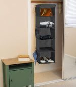 Подвесной тканевый органайзер Simple Houseware в шкафу на 5 полок — изображение 3