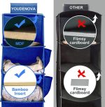 Подвесной тканевый шкаф-органайзер Youdenova 6 полок для хранения в шкафу — изображение 4