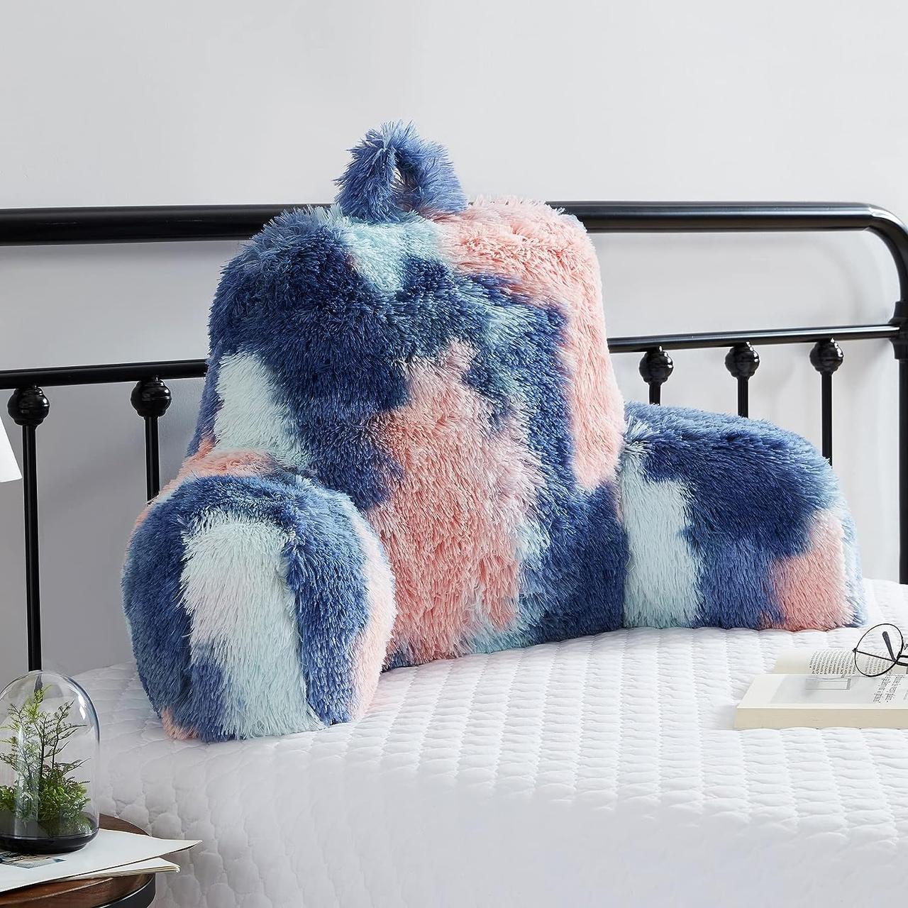 6346764014_pushistaya-mehovaya-podushka Пушистая меховая подушка для чтения Jillche Bed для взрослых и детей — изображение 1