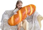 40 дюймов 3D моделирование подушка в форме хлеба мягкая поясничная Багет подушка для спины забавная еда