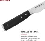 Набор из 4 кованых ножей для стейка с тройной заклепкой KitchenAid — изображение 3