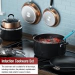 Набор сковородок 20 -25 -30 см Cook N Home с антипригарным покрытием и дном совместимым с индукцией 3 шт. — изображение 5