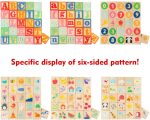 Детский конструктор - Развивающие кубики ABC для малышей 1-3 лет для укладки алфавита — изображение 4