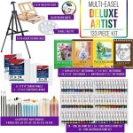 Набор для рисования, Deluxe 133 предмета с алюминиевыми и деревянными мольбертами — изображение 2