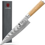 Нож шеф-повара из дамасской стали BRODARK , японский кухонный нож со стальным сердечником VG10