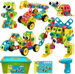 Nxone STEM Toys, 195 шт., строительные игрушки, развивающие игрушки для мальчиков и девочек  от 3 до 10 лет