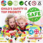 Nxone STEM Toys, 195 шт., строительные игрушки, развивающие игрушки для мальчиков и девочек  от 3 до 10 лет — изображение 2