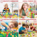 Nxone STEM Toys, 195 шт., строительные игрушки, развивающие игрушки для мальчиков и девочек  от 3 до 10 лет — изображение 3
