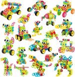 Nxone STEM Toys, 195 шт., строительные игрушки, развивающие игрушки для мальчиков и девочек  от 3 до 10 лет — изображение 7