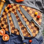 Набор ножей Astercook, набор кухонных ножей из 15 предметов с блоком со встроенной точилкой — изображение 4
