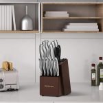 Набор ножей Astercook, набор кухонных ножей из 15 предметов с блоком со встроенной точилкой — изображение 7