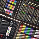 Набор для рисования Deluxe (145 предметов), Подарочный набор для рисования в коробке (ВИШНЯ) — изображение 3