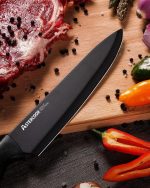 Набор ножей Astercook, набор кухонных ножей со встроенной точилкой из 15 предметов из немецкой стали — изображение 5