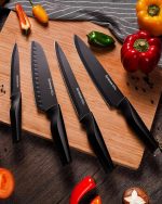 Набор ножей Astercook, набор кухонных ножей со встроенной точилкой из 15 предметов из немецкой стали — изображение 8