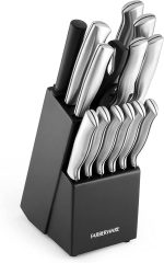 Набор кухонных ножей Farberware из 15 предметов с деревянным блоком