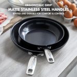 Набор сковородок GreenPan 20 и 25 см, сковорода керамика с антипригарным покрытием для омлета и яиц (2 штуки) — изображение 7