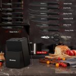 Набор ножей Astercook 15 предметов, Кухонные ножи со встроенной точилкой — изображение 2