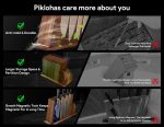 Набор кухонных ножей для кухни с блоком Piklohas, 17 предметов с магнитным держателем ножей — изображение 6
