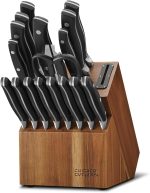 Набор кухонных ножей Chicago Cutlery 18 предметов с деревянным блоком и встроенной точилкой