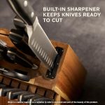 Набор кухонных ножей Chicago Cutlery 18 предметов с деревянным блоком и встроенной точилкой — изображение 3