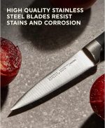 Набор кухонных ножей Chicago Cutlery 18 предметов с деревянным блоком и встроенной точилкой — изображение 4